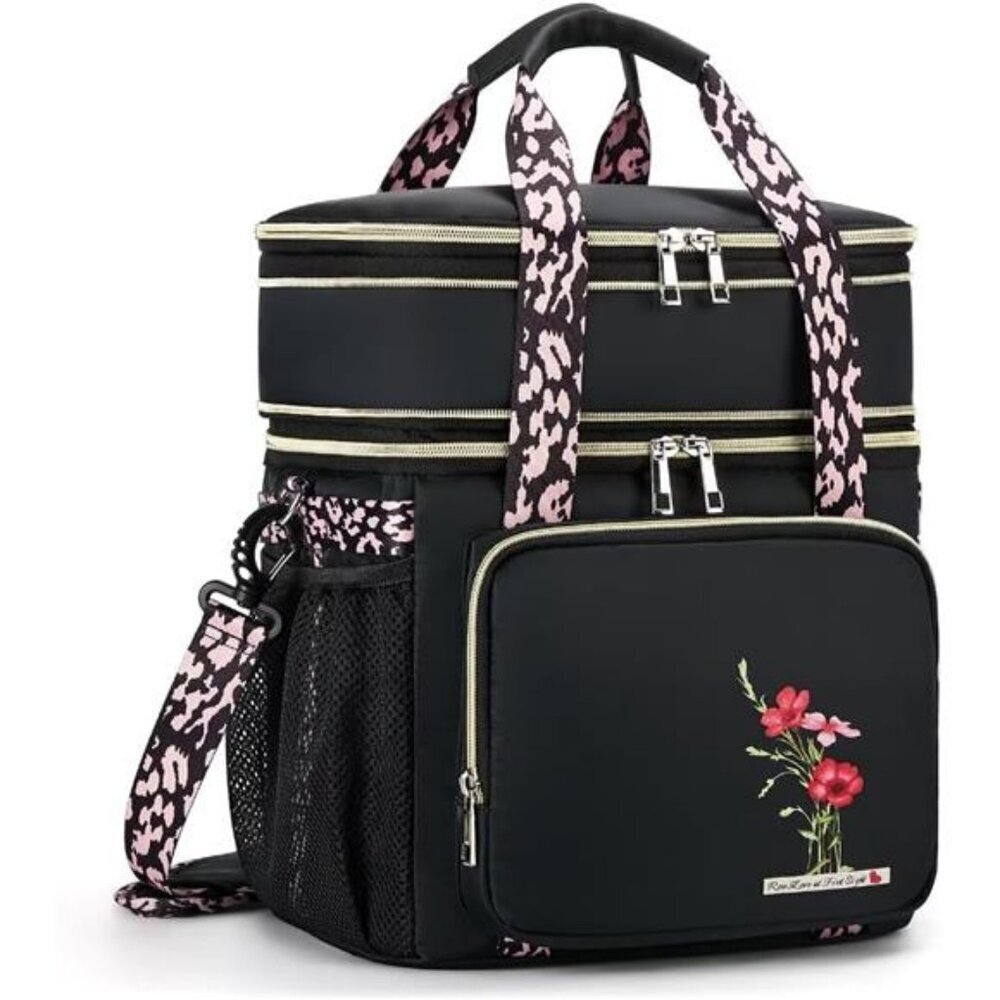 Dual Compartment Lunch Bag Waterproof Insulated for Work